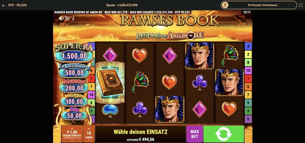 Ramses Book Inlogafbeelding